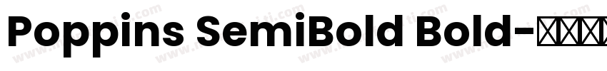 Poppins SemiBold Bold字体转换